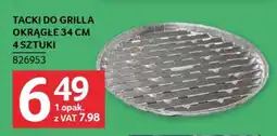 Selgros Tacki do grilla okrągłe 34 cm 4 sztuki oferta
