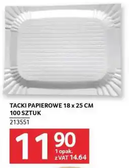 Selgros Tacki papierowe 18 x 25 cm 100 sztuk oferta