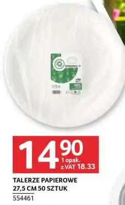 Selgros Talerze papierowe 27,5 cm 50 sztuk oferta