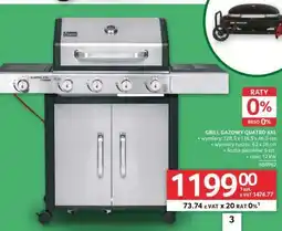 Selgros Grill Gazowy Quatro XXL oferta