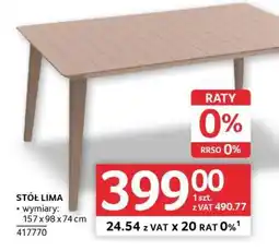 Selgros Stół Lima oferta