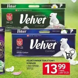 Selgros VELVET PAPIER TOALETOWY 10 ROLEK oferta