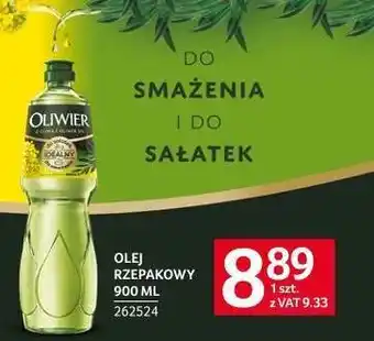 Selgros Olej rzepakowy Oliwier 900 ml oferta
