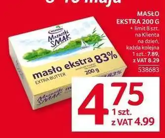 Selgros MASŁO EKSTRA 200 G oferta