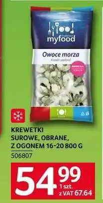 Selgros Krewetki surowe, obrane, z ogonem 16-20 800 g oferta