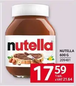 Selgros NUTELLA 600 G oferta