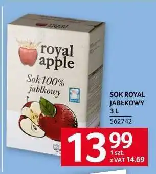 Selgros Sok Royal Jabłkowy 3 L oferta