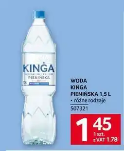 Selgros WODA KINGA PIENIŃSKA 1,5 L oferta