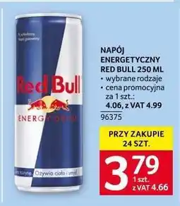 Selgros NAPÓJ ENERGETYCZNY RED BULL 250 ML oferta