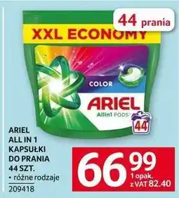 Selgros ARIEL ALL IN 1 KAPSUŁKI DO PRANIA 44 SZT oferta