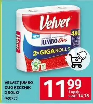 Selgros VELVET JUMBO DUO RĘCZNIK 2 ROLKI oferta