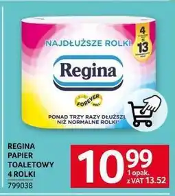 Selgros REGINA PAPIER TOALETOWY 4 ROLKI oferta