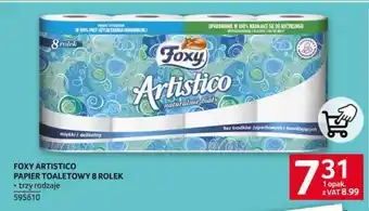 Selgros FOXY ARTISTICO PAPIER TOALETOWY 8 ROLEK oferta