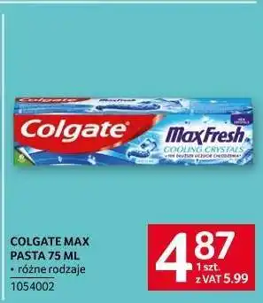Selgros COLGATE MAX PASTA 75 ML oferta