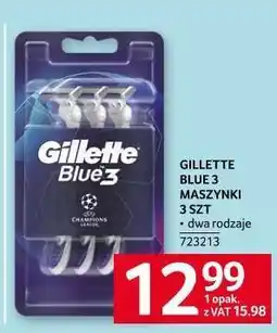 Selgros GILLETTE BLUE 3 MASZYNKI 3 SZT oferta