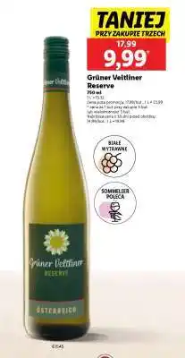 Lidl GRÜNER VELTLINER RESERVE oferta