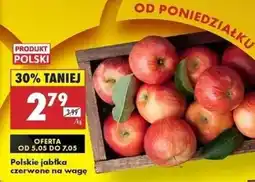 Biedronka Polskie jabłka czerwone na wagę oferta