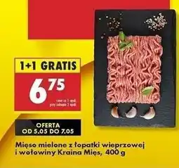 Biedronka Mięso mielone z łopatki wieprzowej i wołowiny Kraina Mięs 400 g oferta