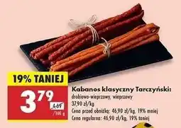 Biedronka Kabanos klasyczny Tarczyński oferta