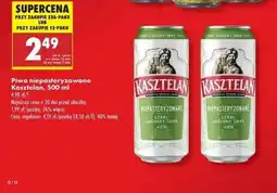 Biedronka Piwo niepasteryzowane Kasztelan, 500 ml oferta