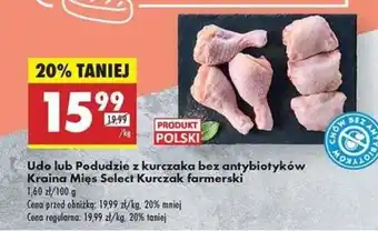 Biedronka Udo lub Podudzie z kurczaka bez antybiotyków Kraina Mies Select Kurczak farmerski oferta