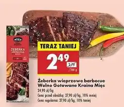 Biedronka Żeberka wieprzowe barbecue Wolno Gotowane Kraina Mięs oferta