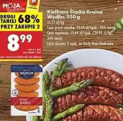 Biedronka Kiełbasa Śląska Kraina Wędlin 550 g oferta