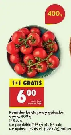 Biedronka Pomidor koktajlowy gałązka opak 400 g oferta