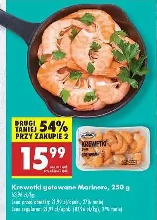 Biedronka Krewetki gotowane Marinero 250 g oferta