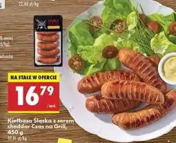 Biedronka Kielbasa Śląska z serem cheddar Czas na Grill 450 g oferta
