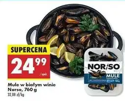 Biedronka Mule w białym winie Norso, 760 g oferta
