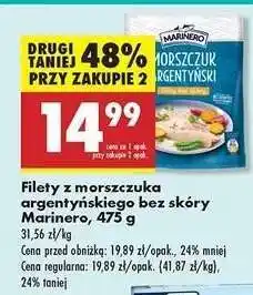 Biedronka Filety z morszczuka argentyńskiego bez skóry Marinero, 475 g oferta