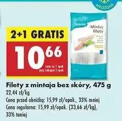 Biedronka Filety z mintaja bez skóry 475 g oferta
