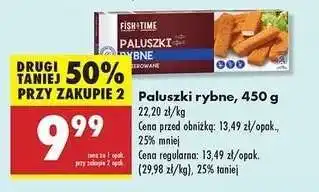 Biedronka Paluszki rybne 450 g oferta