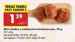 Biedronka Mini ciastko z nadzieniem budyniowym, 35 g oferta