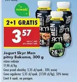 Biedronka Jogurt Skyr Men pitny Bakoma, 300 g oferta