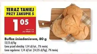 Biedronka bułka śniadaniowa 80 g oferta