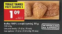 Biedronka Bułka 100 % z mąki żytniej 55 g oferta