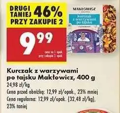 Biedronka Kurczak z warzywami po tajsku Makłowicz, 400 g oferta