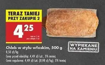 Biedronka Chleb w stylu włoskim, 500 g oferta