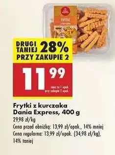 Biedronka Frytki z kurczaka Dania Express 400 g oferta