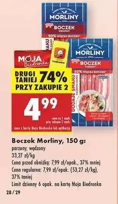 Biedronka Boczek Morliny, 150 g oferta