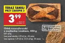 Biedronka Chleb nowodworski z maślanka i makiem , 450 g oferta