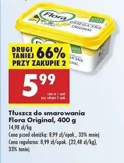 Biedronka Tłuszcz do smarowania Flora Original, 400 g oferta