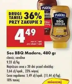 Biedronka Sos BBQ Madero, 480 g oferta