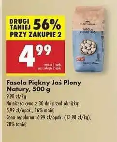 Biedronka Fasola Piękny Jas Plony Natury 500 g oferta