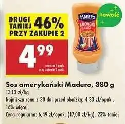 Biedronka Sos amerykański Madero, 380 g oferta