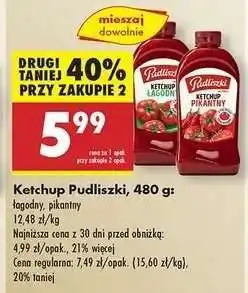Biedronka Ketchup Pudliszki, 480 g oferta