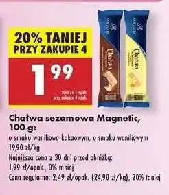 Biedronka Chałwa sezamowa Magnetic, 100 g oferta