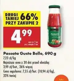 Biedronka Passata Gusto Bello , 690 g oferta